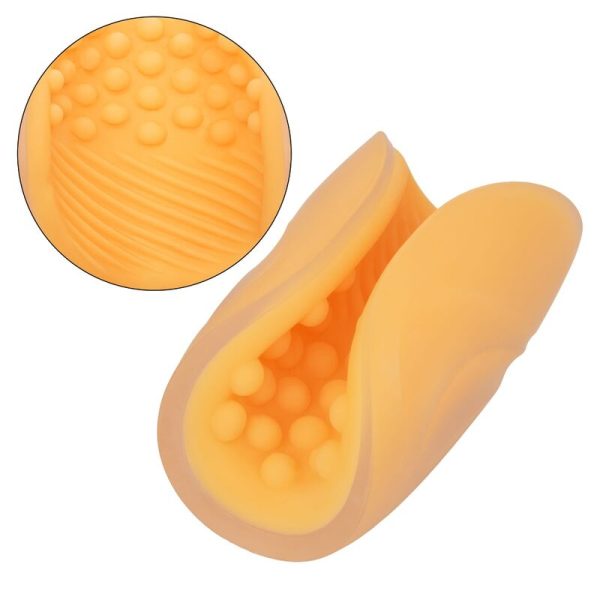 CALEXOTICS - MASTURBATORE BEADED GRIP ARANCIONE - immagine 4