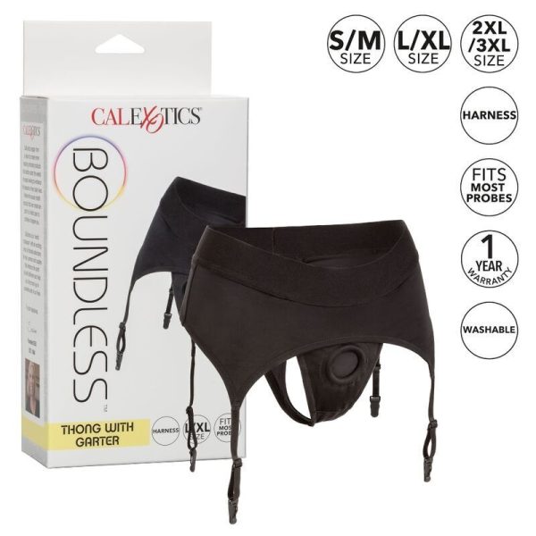 CALEXOTICS - PERIZOMA SENZA SFILATURA CON GIARRETTIERA S/M - immagine 2