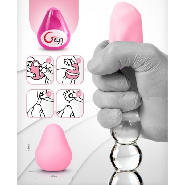 G-VIBE - MASTURBATORE RIUTILIZZABILE ROSA UOVO - immagine 4