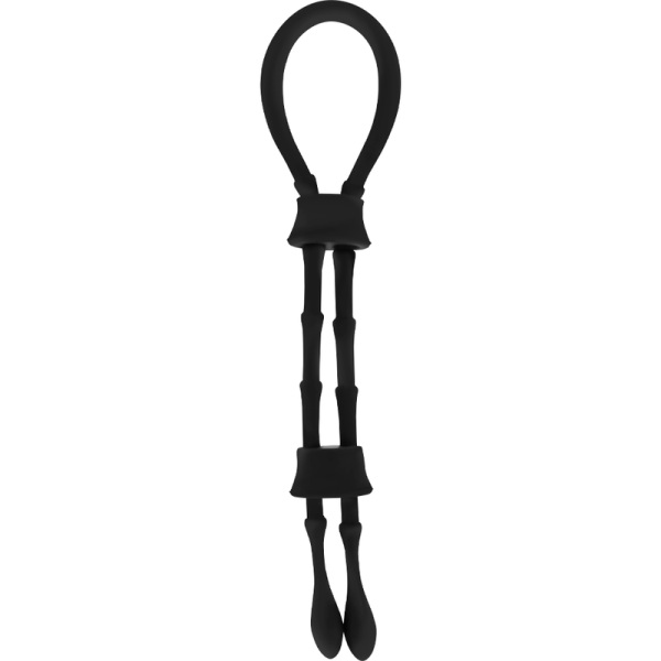 OHMAMA FETISH - ANELLO IN SILICONE CON CORD-COCK E TESTICOLO - immagine 2
