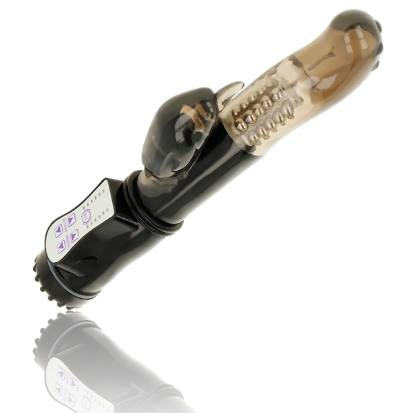 OHMAMA - VIBRATORE ROTATORE CON STIMOLATORE DEL CLITORIDE DELFIN - immagine 2