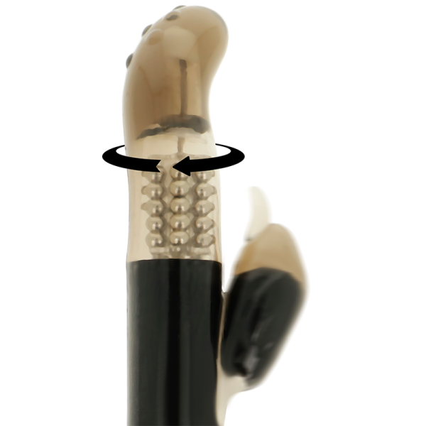 OHMAMA - VIBRATORE ROTATORE CON STIMOLATORE DEL CLITORIDE DELFIN - immagine 3
