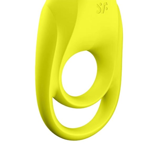 SATISFYER - VIBRATORE AD ANELLO DUO SPETTACOLARE GIALLO - immagine 2