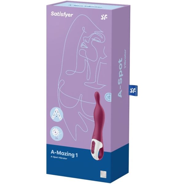 SATISFYER - VIBRATORE AMAZING 1 ASPOT BERRY - immagine 3