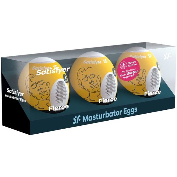 SATISFYER - 3 UOVA MASTURBATORI FIERCE - immagine 2