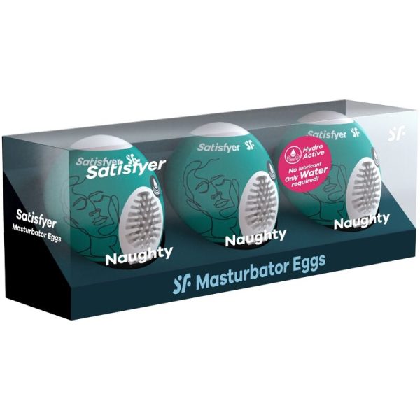 SATISFYER - 3 UOVA MASTURBATORI NAUGHTY - immagine 2