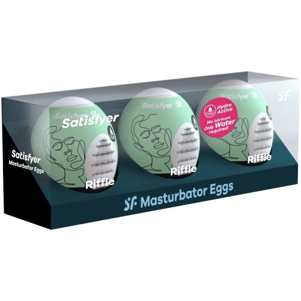 SATISFYER - 3 UOVA MASTURBATORI RIFFLE - immagine 2