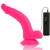 DIVERSIA - DILDO VIBRANTE FLESSIBILE ROSA 21.5 CM -O- 4.5 CM - immagine 4