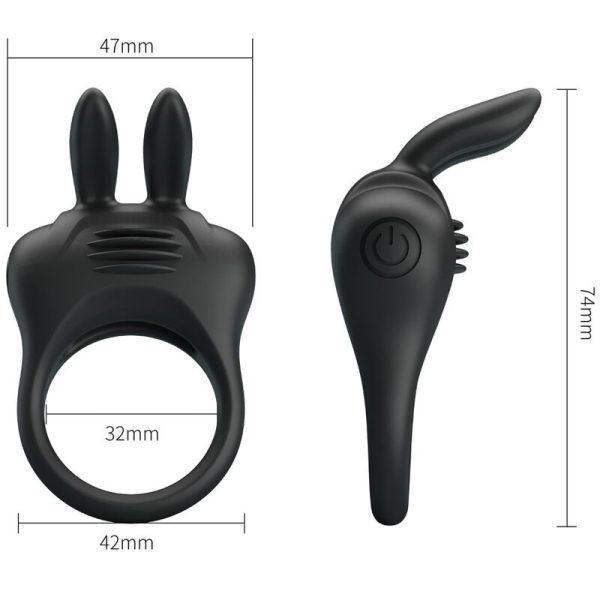 PRETTY LOVE - ANELLO VIBRATORE CONIGLIO DAVION - immagine 4