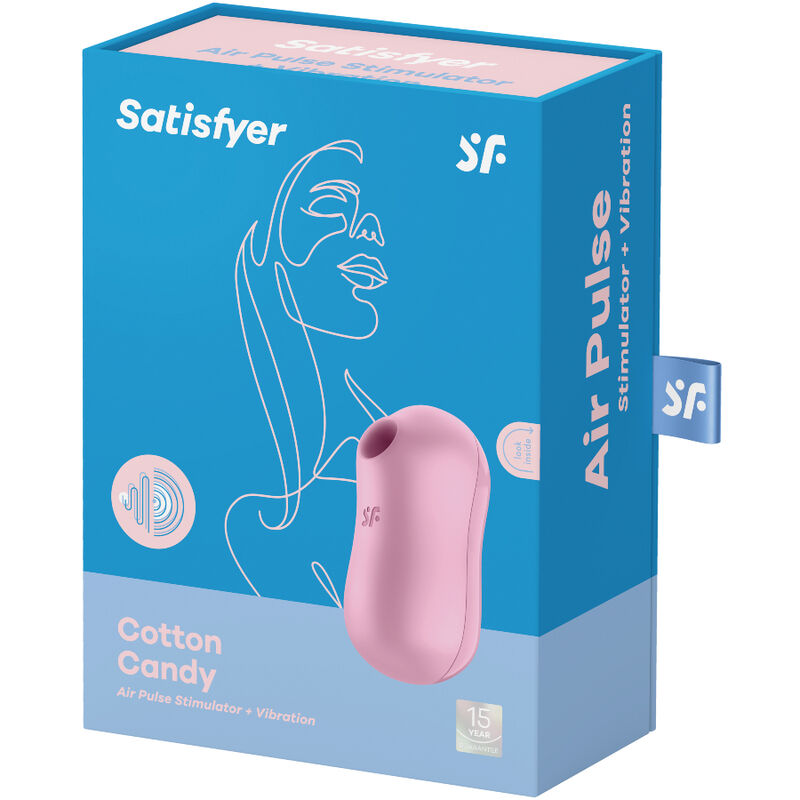 SATISFYER - STIMOLATORE E VIBRATORE D'ARIA PER ZUCCHERO COTONE LILLA - immagine 3