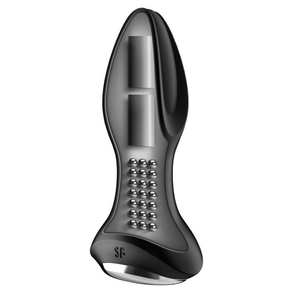 SATISFYER - ROTATOR PLUG 2+ APP VIBRANTE PLUG NERO - immagine 2