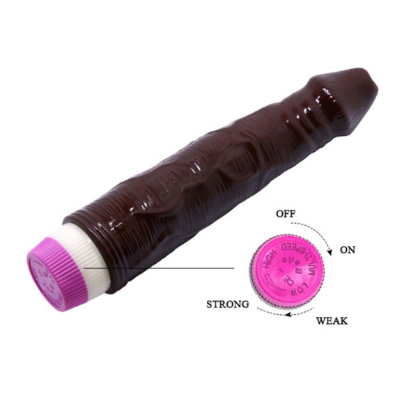 BAILE - VIBRATORE ONDE DI PIACERE 23 CM MARRONE - immagine 4