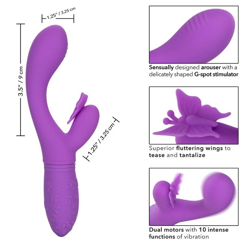 CALEXOTICS - BACIO FARFALLA FLUTTER VIOLA - immagine 3