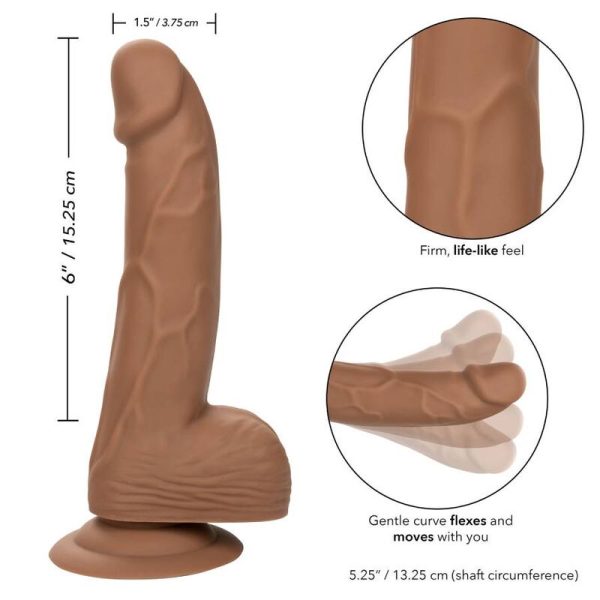 CALEXOTICS - BORCHIE IN SILICONE 15.24 CM MARRONE - immagine 2