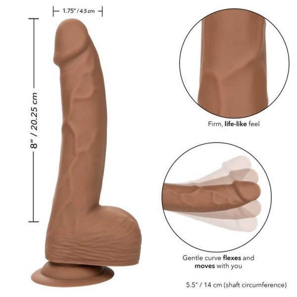 CALEXOTICS - BORCHIE IN SILICONE 20.32 CM MARRONE - immagine 2