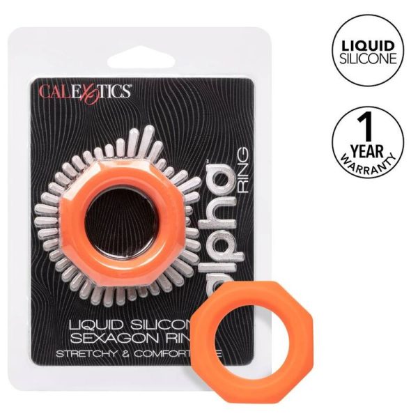 CALEXOTICS - ANELLO ALPHA SEXAGON ARANCIONE - immagine 3