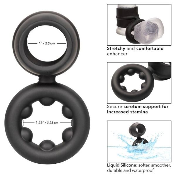 CALEXOTICS - ANELLO ALPHA DUAL MAGNUM NERO - immagine 3