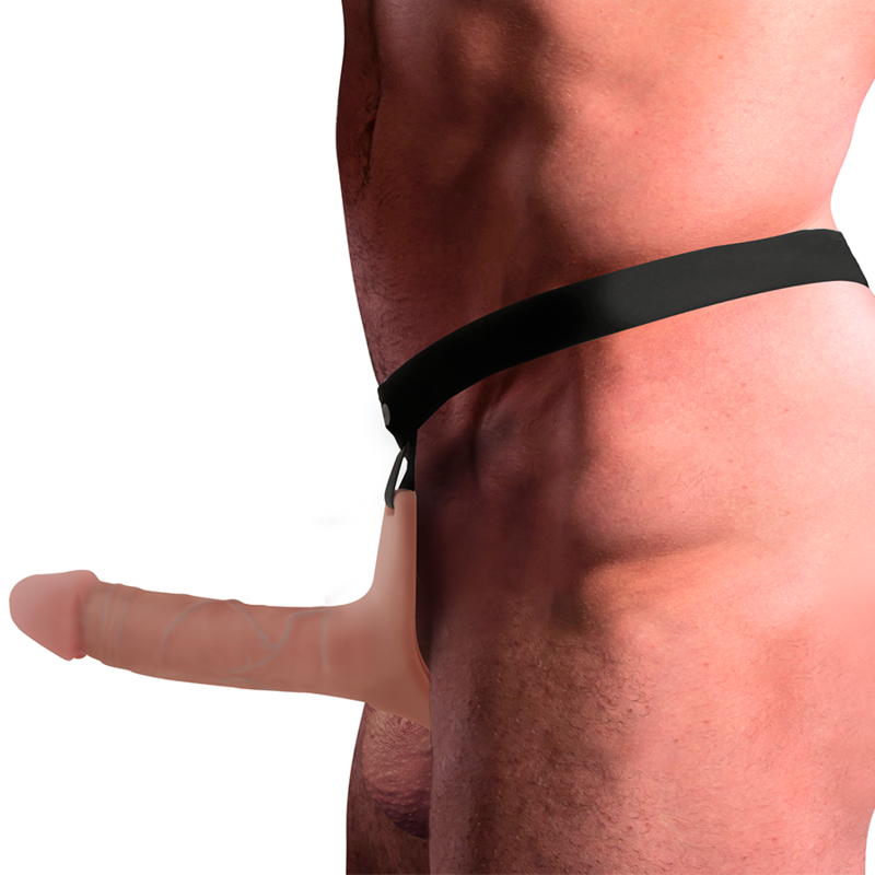 INTENSE - IMBRACATURA CAVA CON DILDO IN SILICONE 16 X 3,5 CM - immagine 3