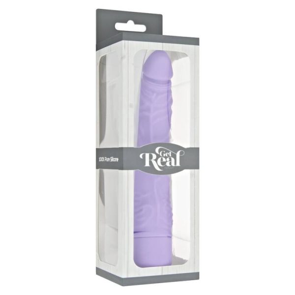 GET REAL - VIBRATORE CLASSICO SLIM VIOLA - immagine 3