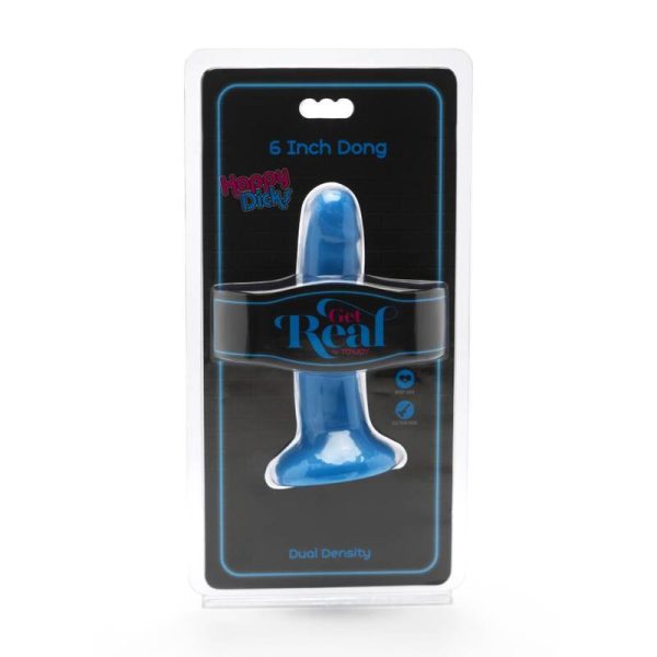 GET REAL - HAPPY DICKS DONG 12 CM BLU - immagine 2