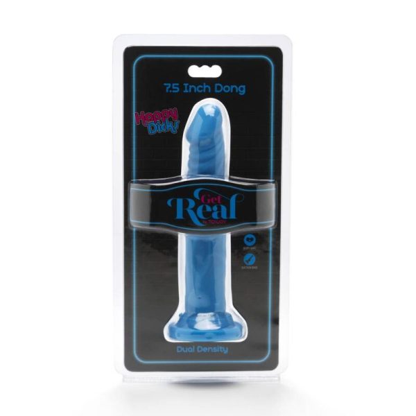 GET REAL - HAPPY DICKS DONG 19 CM BLU - immagine 2