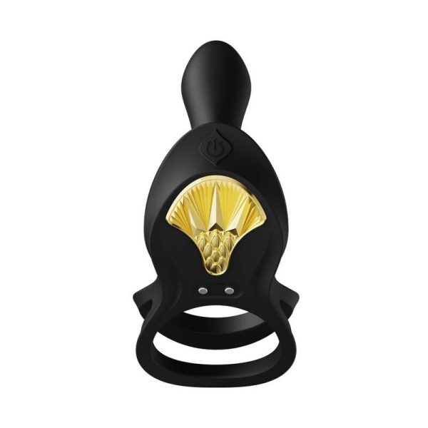 ZALO - ANELLO PER COPPIE VIBRANTI BAYEK NERO - immagine 3