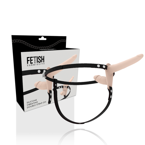 FETISH SUBMISSIVE HARNESS - VIBRATORE FLESH UP A DOPPIA PENETRAZIONE - immagine 2