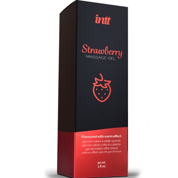 INTT MASSAGE  ORAL SEX - GEL DA MASSAGGIO AL GUSTO DI FRAGOLA EFFETTO CALDO - immagine 3