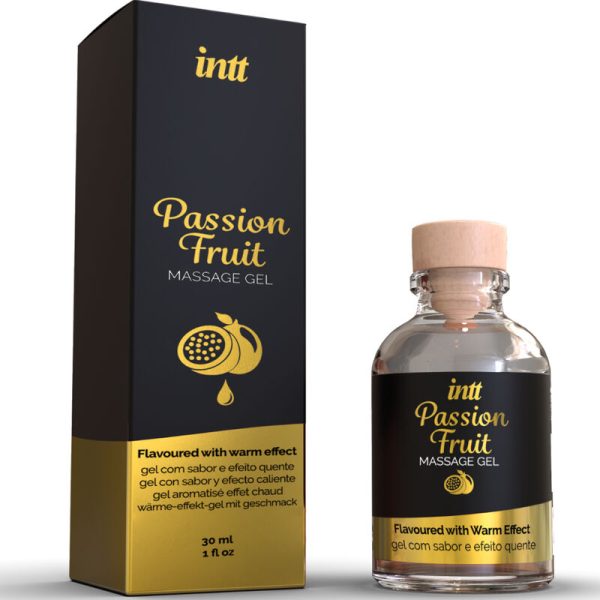 INTT MASSAGE  ORAL SEX - GEL DA MASSAGGIO AL GUSTO DI FRUTTO DELLA PASSIONE CON EFFETTO CALORE - immagine 2
