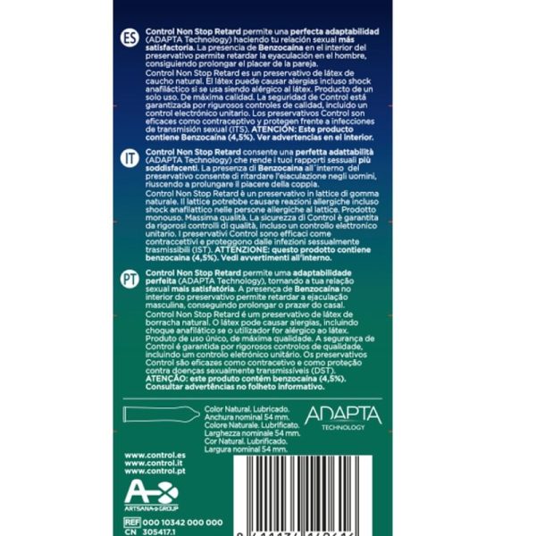 CONTROL - NON STOP RETARD CONDOMS 12 UNITS - immagine 2
