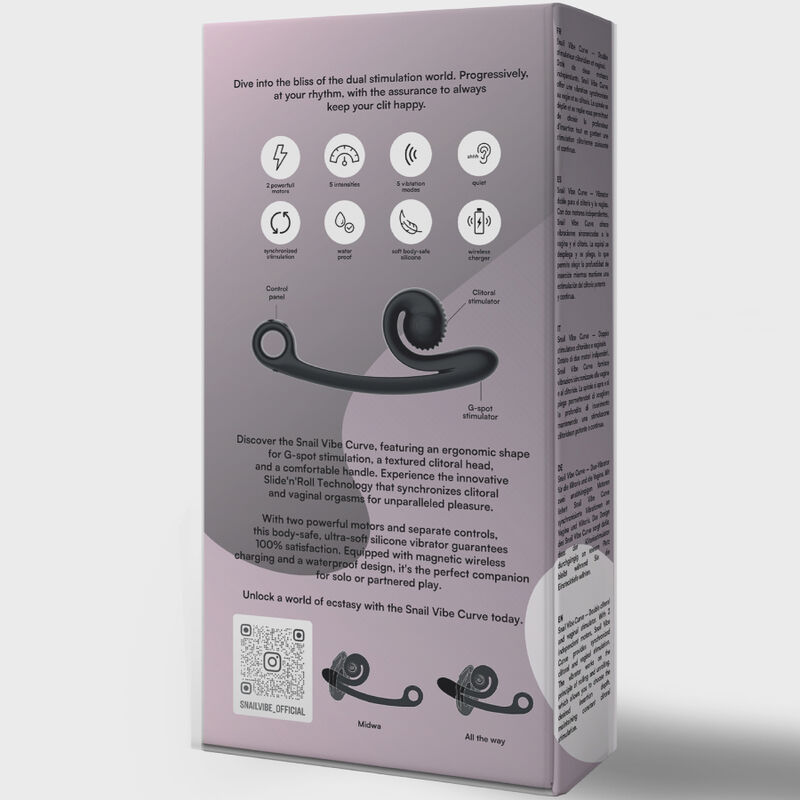 SNAIL VIBE - VIBRATORE CURVA NERO - immagine 5
