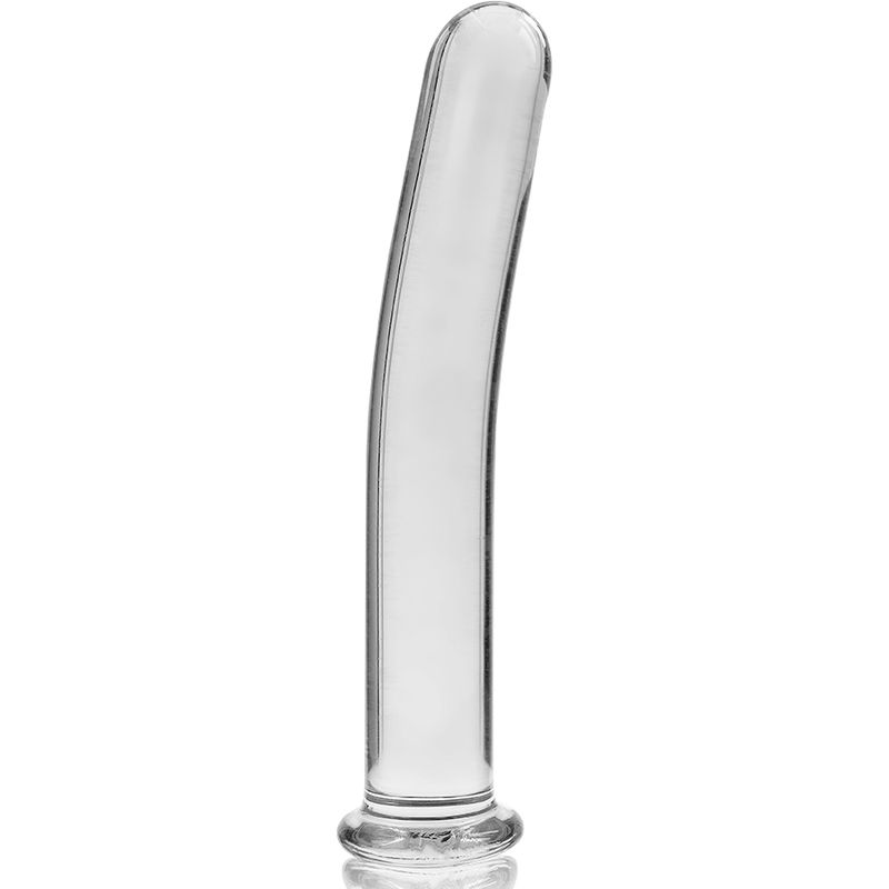 NEBULA SERIES BY IBIZA - MODELLO 17 DILDO IN VETRO BOROSILICATO TRASPARENTE 18.5 CM -O- 3 CM - immagine 5