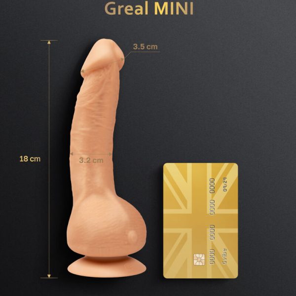 G-VIBE - GREAL MINI DILDO VIBRATORE IN SILICONE NATURALE - immagine 2