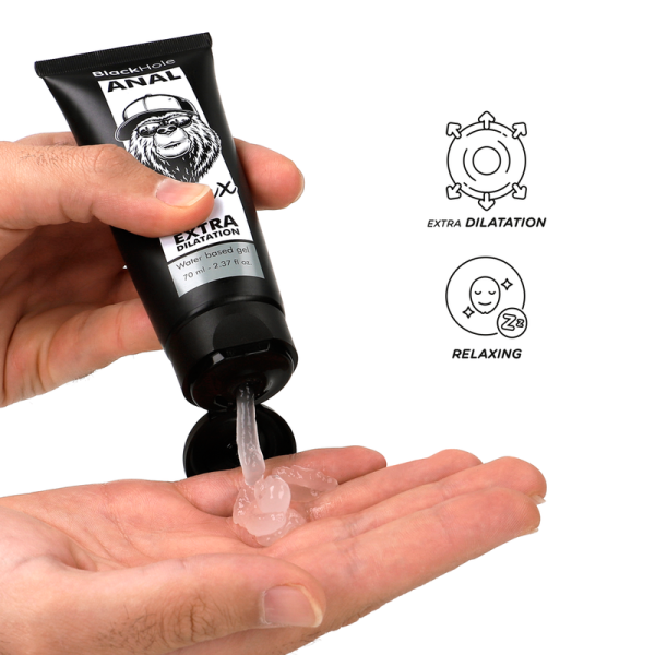 BLACK HOLE - GEL BASE ACQUA DILATAZIONE ANALE 70 ML - immagine 3
