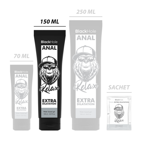 BLACK HOLE - GEL A BASE ACQUA DILATAZIONE ANALE 150 ML - immagine 2