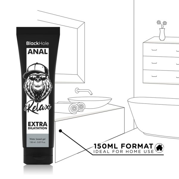 BLACK HOLE - GEL A BASE ACQUA DILATAZIONE ANALE 150 ML - immagine 5