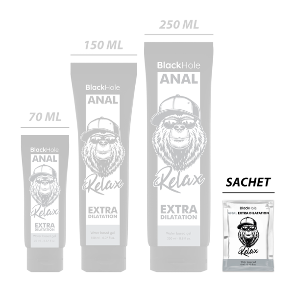 BLACK HOLE - GEL BASE ACQUA DILATAZIONE ANALE 6 ML - immagine 2