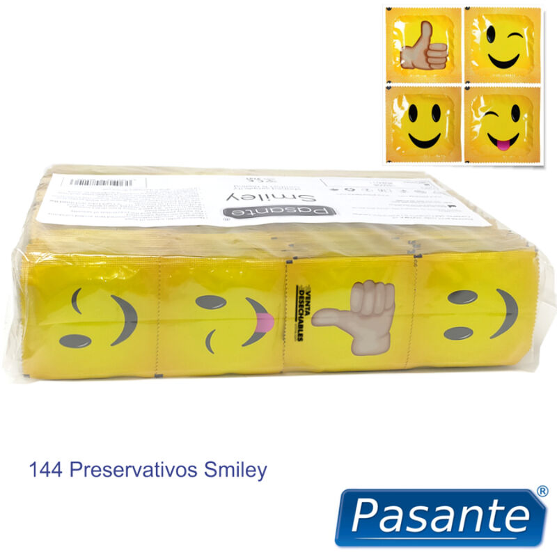 PASANTE - PRESERVATIVI SMILEY BAG 144 UNIT - immagine 3