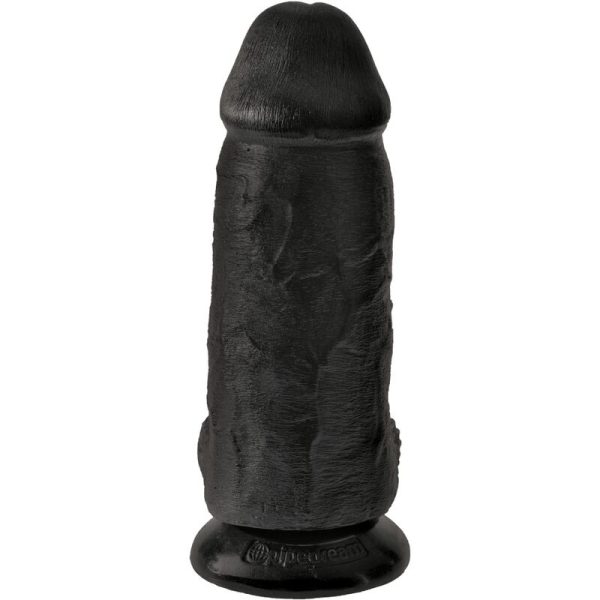 KING COCK - PENE REALISTICO PASSODATO 23 CM NERO - immagine 2