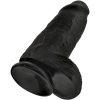 KING COCK - PENE REALISTICO PASSODATO 23 CM NERO - immagine 4