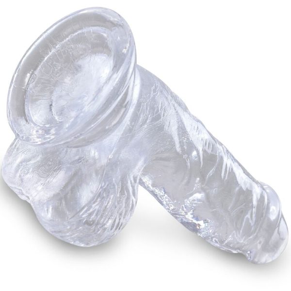 KING COCK - CLEAR PENE REALISTICO CON SFERE 10.1 CM TRASPARENTE - immagine 4