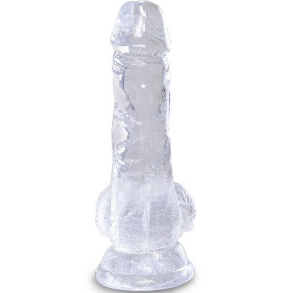 KING COCK - CLEAR PENE REALISTICO CON SFERE 10.1 CM TRASPARENTE - immagine 2
