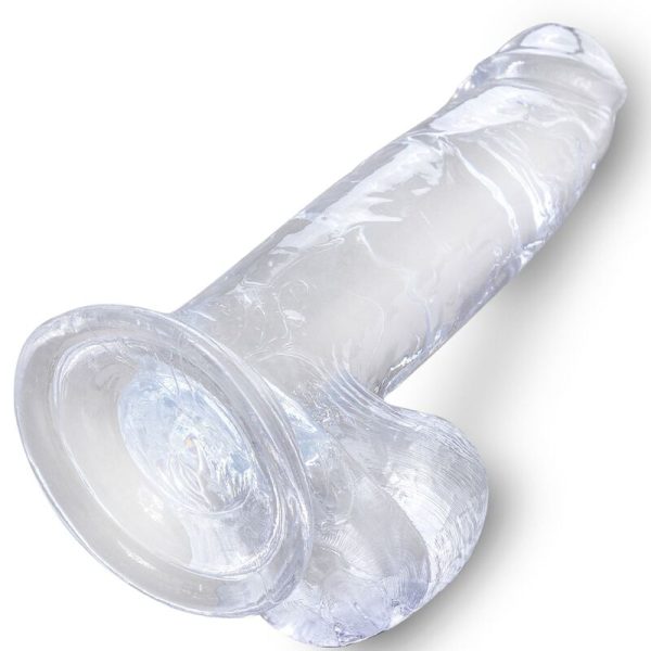 KING COCK - CLEAR PENE REALISTICO CON SFERE 15.2 CM TRASPARENTE - immagine 4