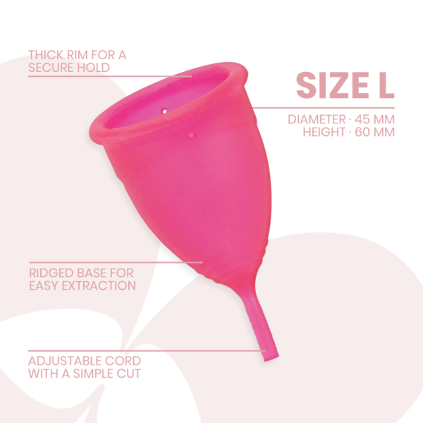 INTIMICHIC - COPPA MESTRUALE IN SILICONE GRADO MEDICO - TAGLIA L - immagine 3