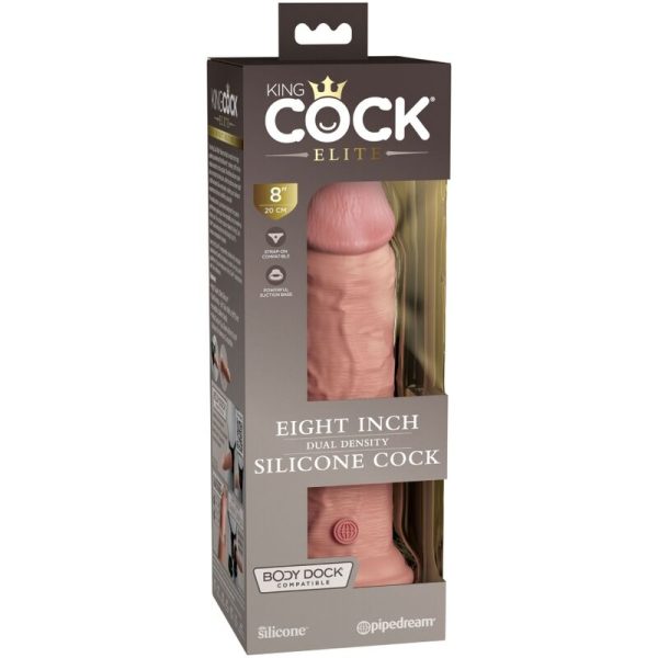 KING COCK - ELITE DILDO REALISTICO IN SILICONE 20.3 CM - immagine 5