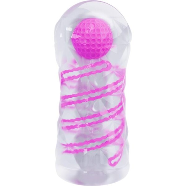 PRETTY LOVE - MASTURBATORE MASCHILE FANTASY CON SPIRALE INTERNA E SFERE TRASPARENTI - immagine 2