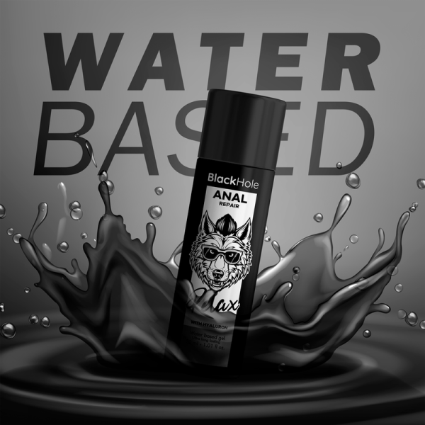 BLACK HOLE - RIPARAZIONE ANALE RELAX A BASE ACQUA CON IALURONE 30 ML - immagine 4