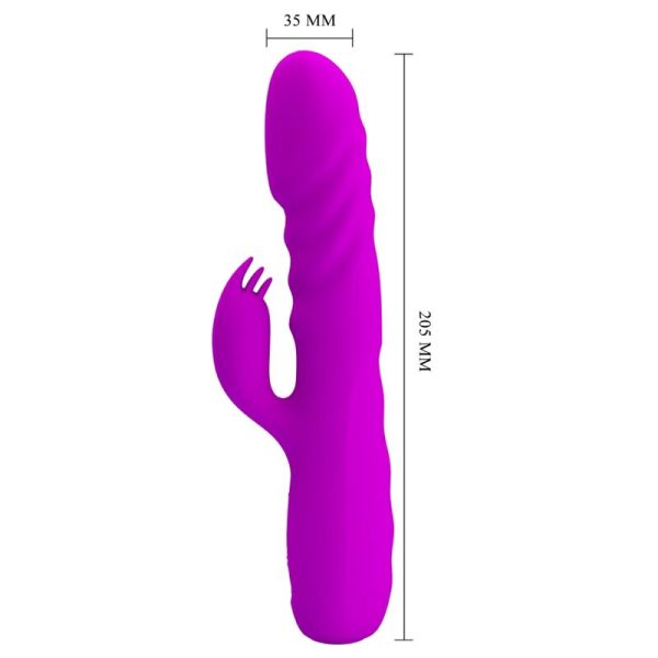PRETTY LOVE - VIBRATORE CONIGLIO RICARICABILE MELANIE VIOLA - immagine 5