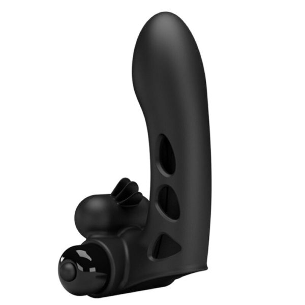 PRETTY LOVE - COPERTURA PER DITA VIBRATORE ORLANDO NERA - immagine 2