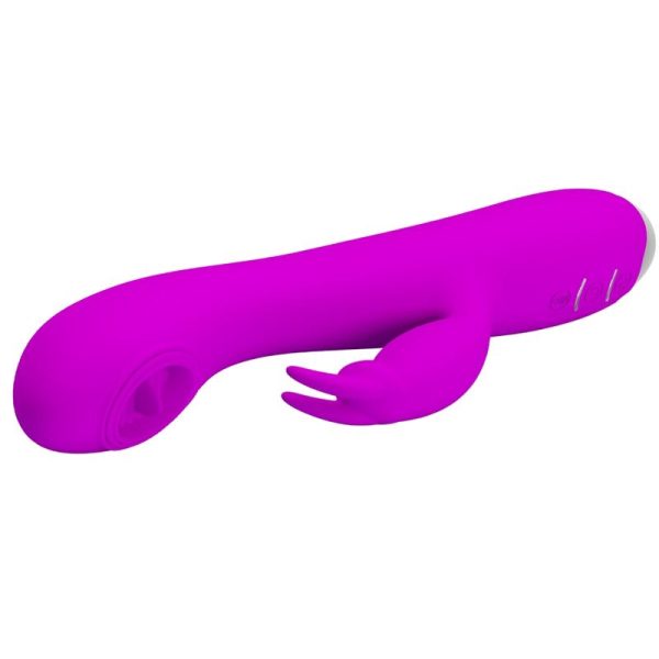 PRETTY LOVE - VIBRATORE RICARICABILE RACHEL CON ONDE STIMOLANTI VIOLA - immagine 2
